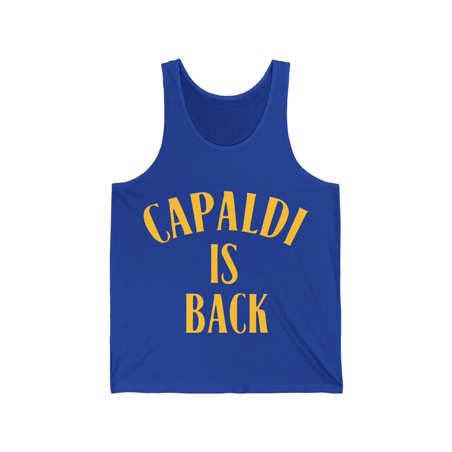 Lewis Capaldi Unisex Jersey Tank Top - Capaldi is back