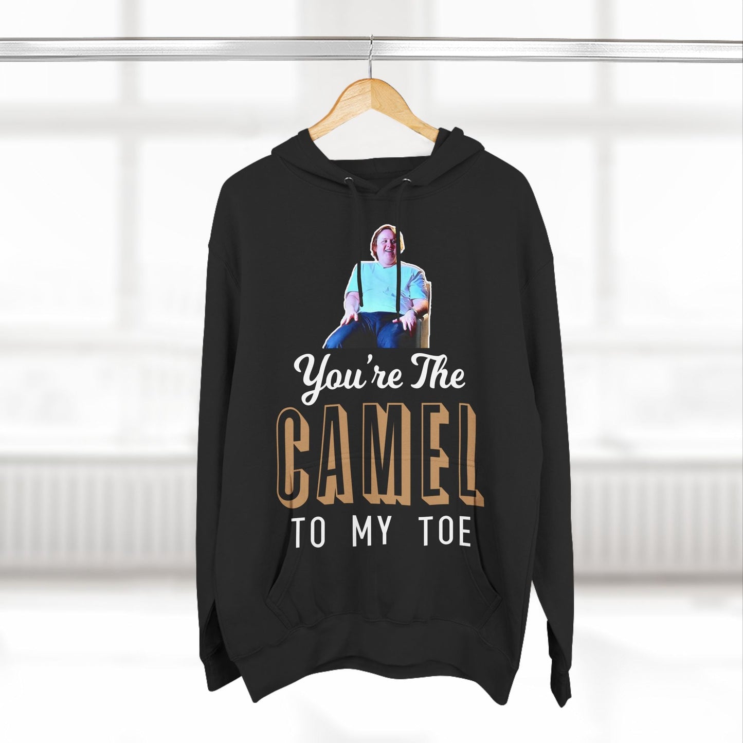 Lewis Capaldi Three-Panel Fleece Hoodie - You're the camel to my toe