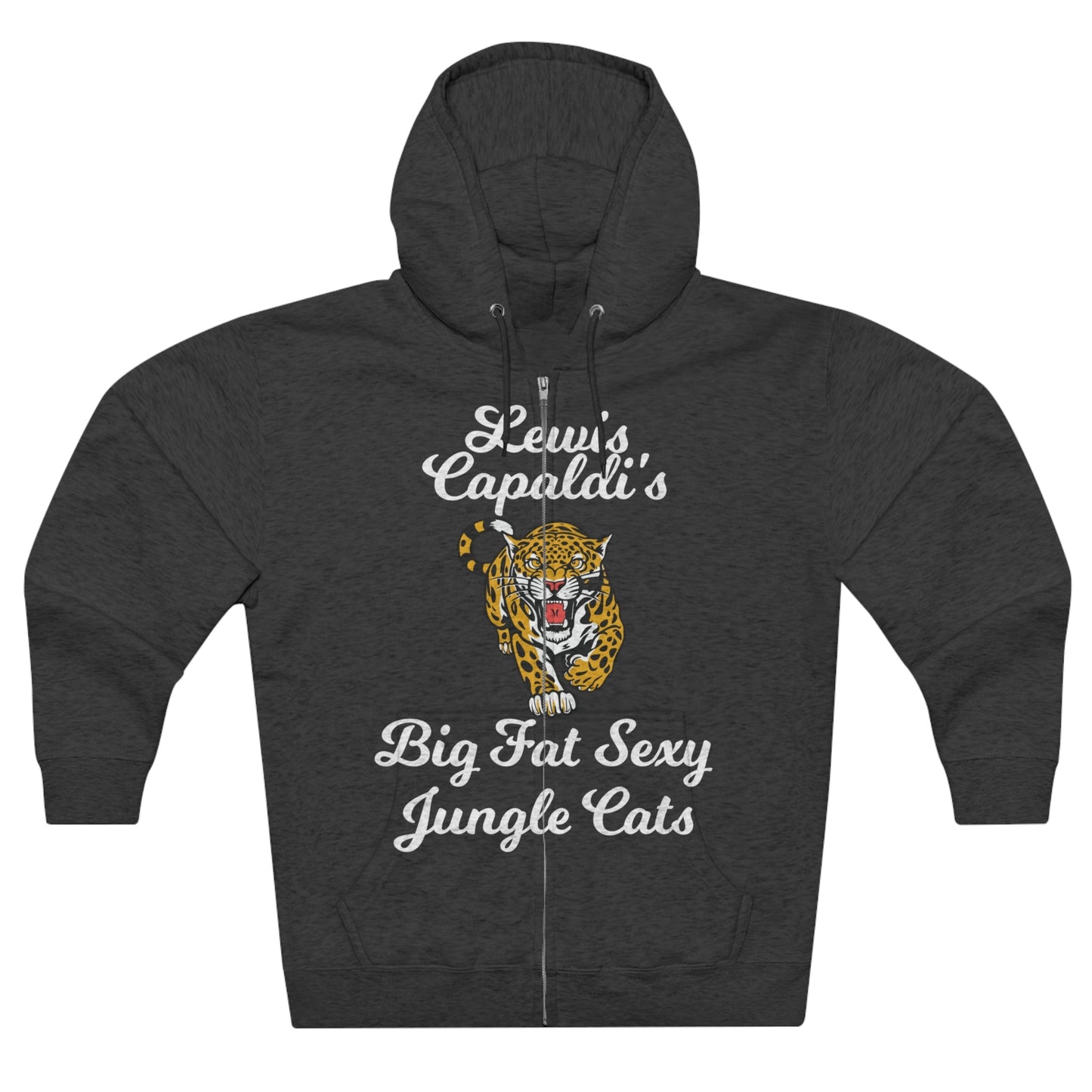 Lewis Capaldi Unisex Zip Hoodie - Big Fat Sexy Jungle Cats