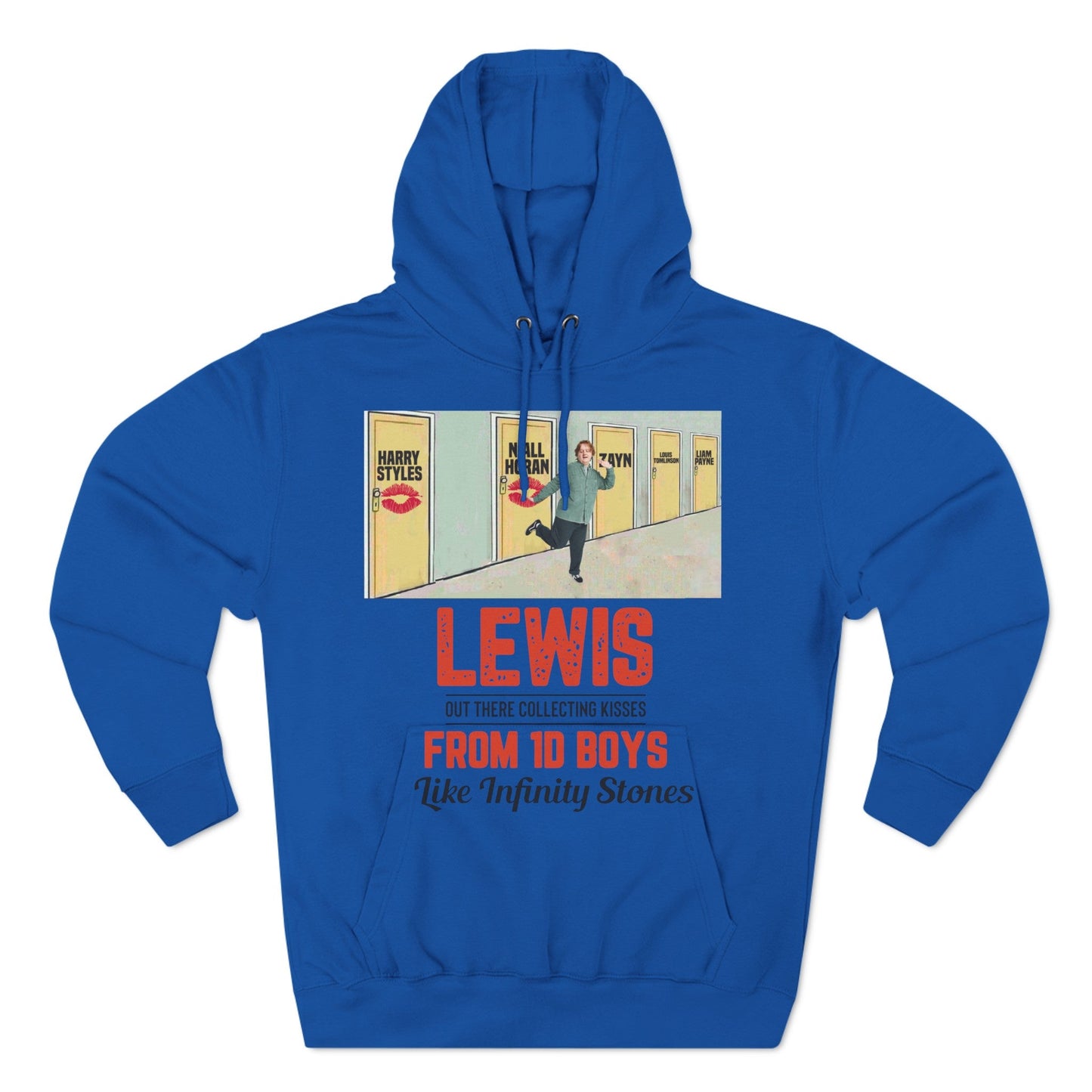 Lewis Capaldi Three-Panel Fleece Hoodie - Lewis out there collecting kisses from 1D boys