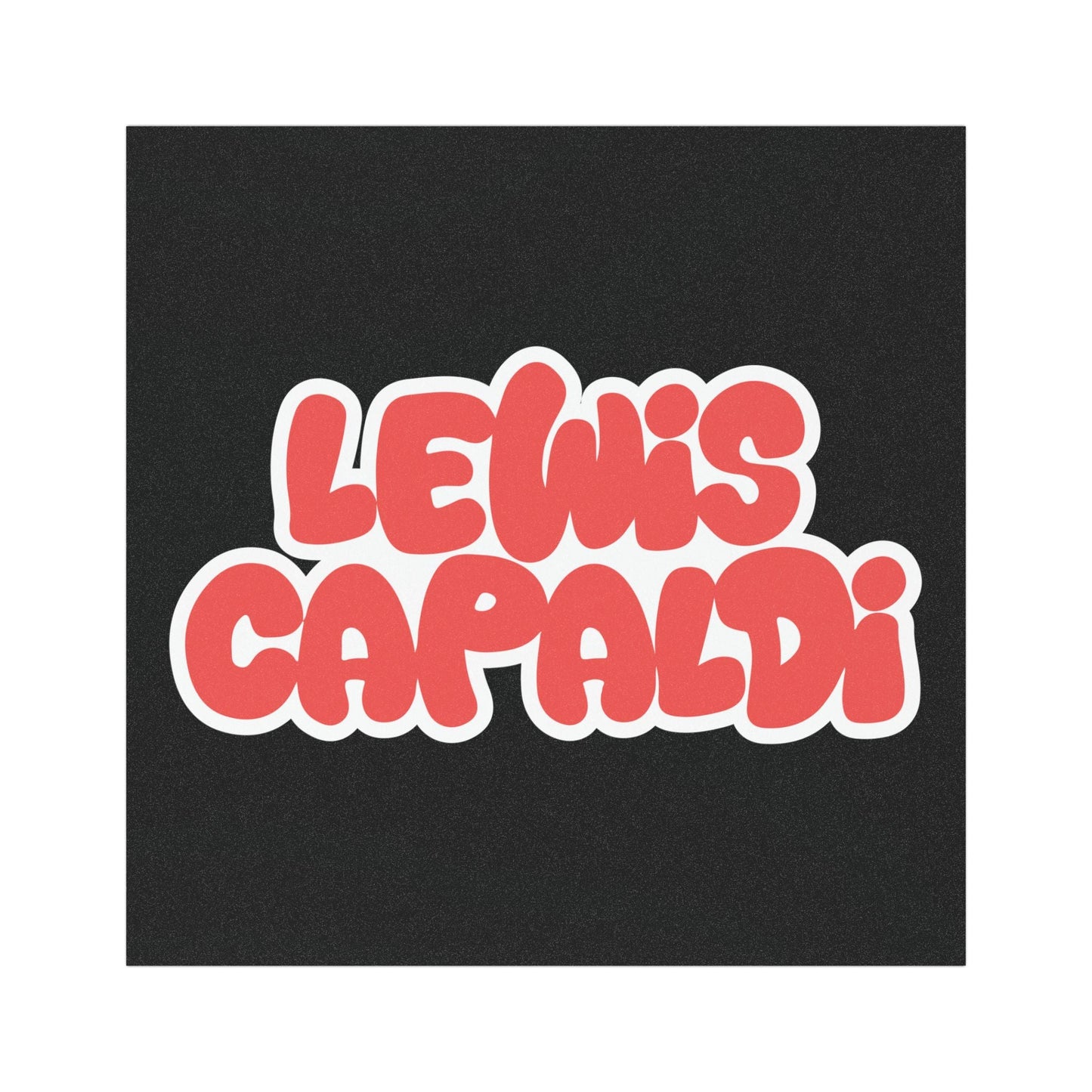 Lewis Capaldi Car Magnet - Writing