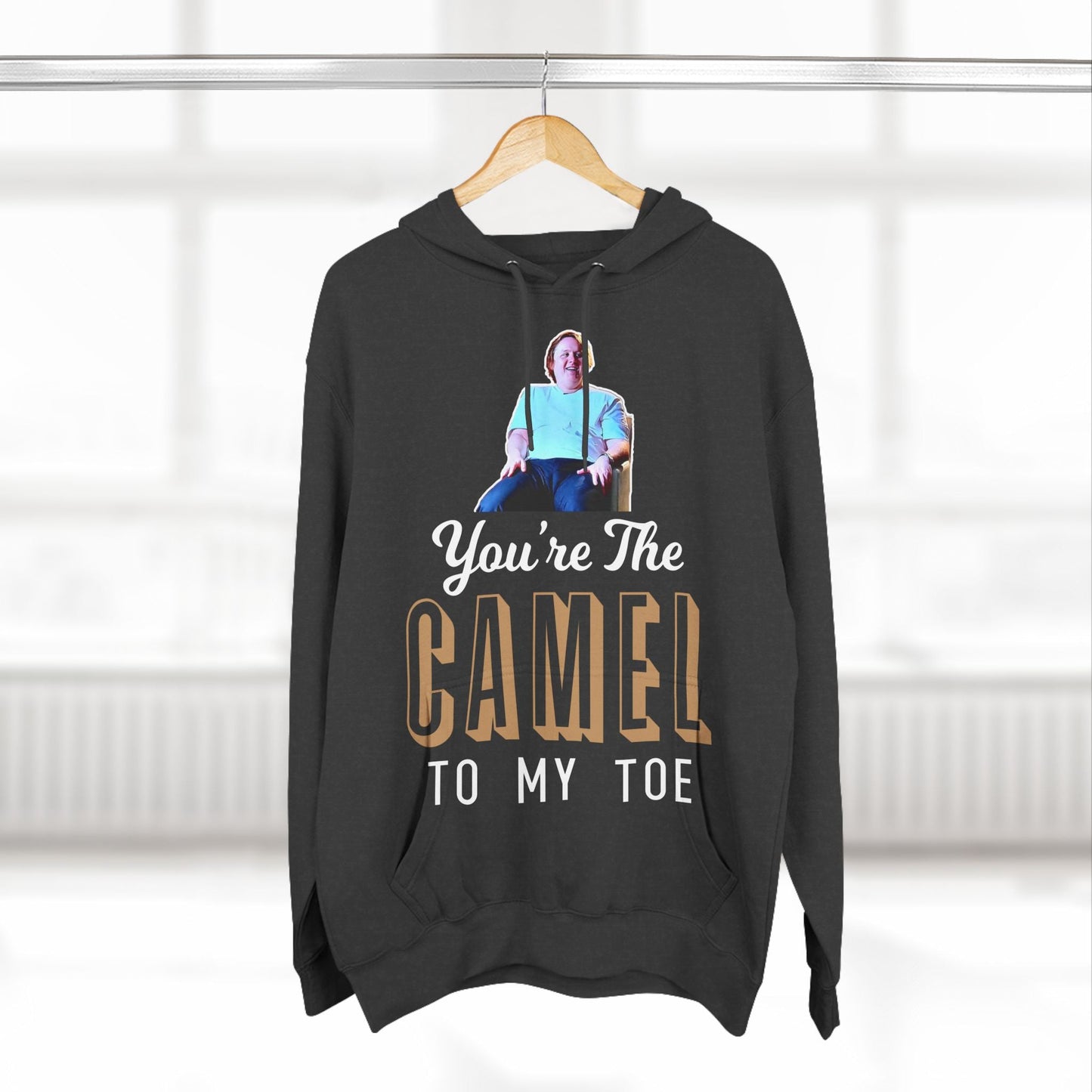 Lewis Capaldi Three-Panel Fleece Hoodie - You're the camel to my toe