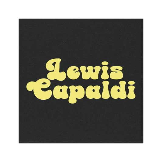 Lewis Capaldi Car Magnet - Writing