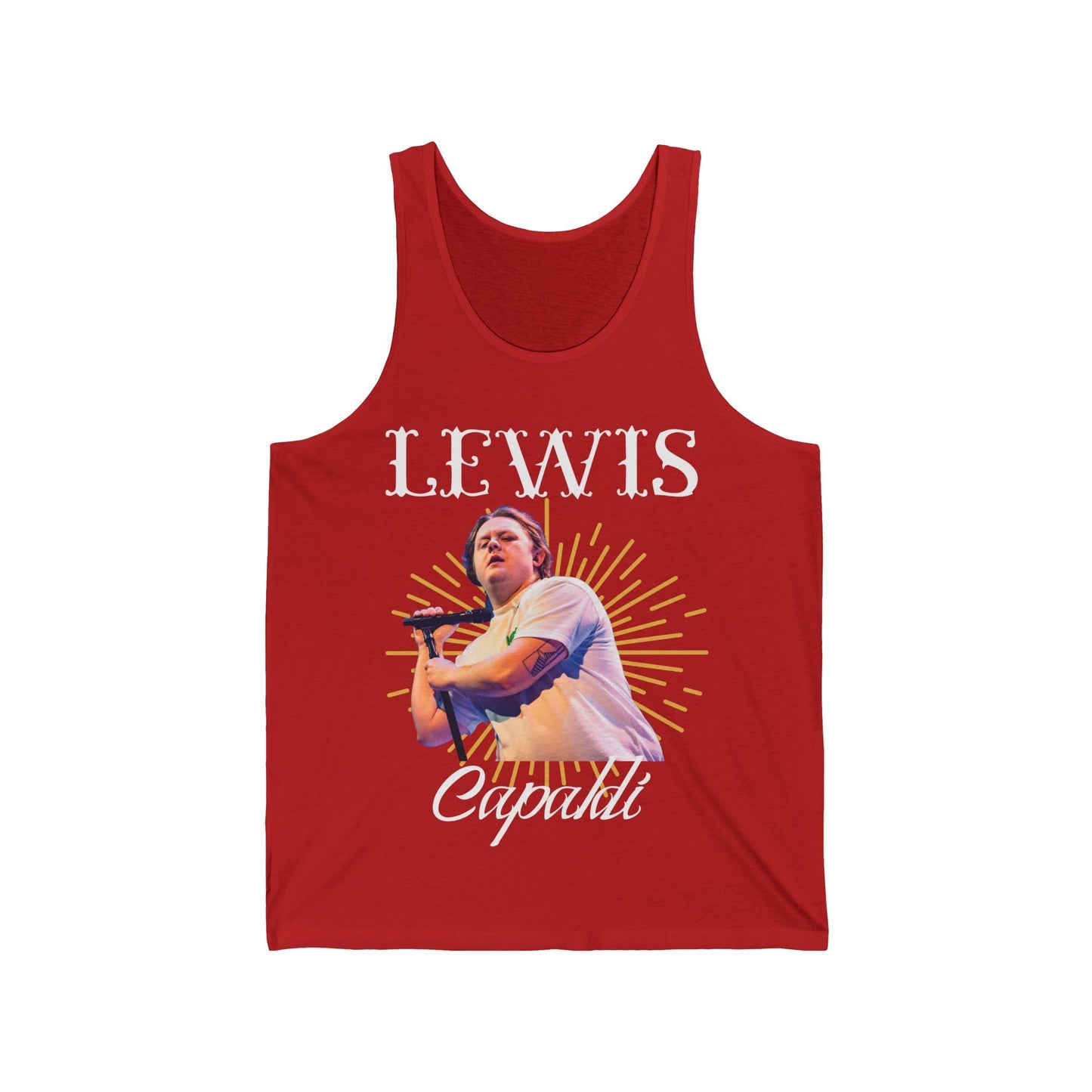 Lewis Capaldi Unisex Jersey Tank Top - Graphic