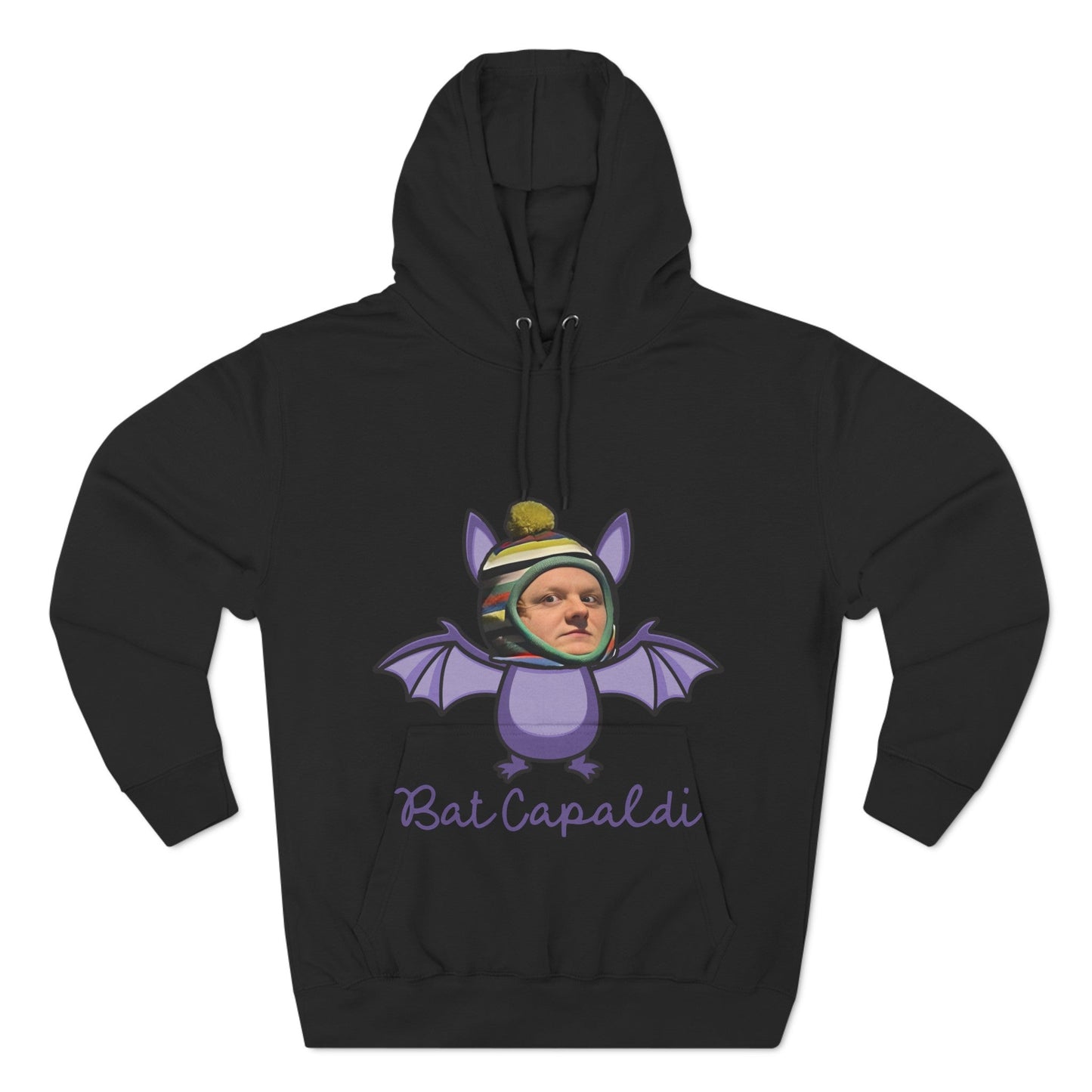 Lewis Capaldi Three-Panel Fleece Hoodie - Bat Capaldi