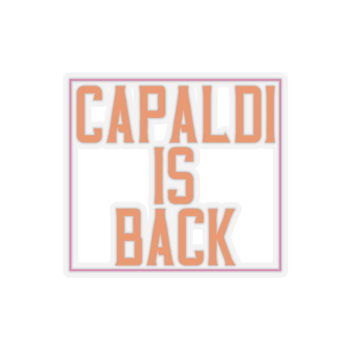 Lewis Capaldi Kiss-Cut Stickers - Capaldi is back