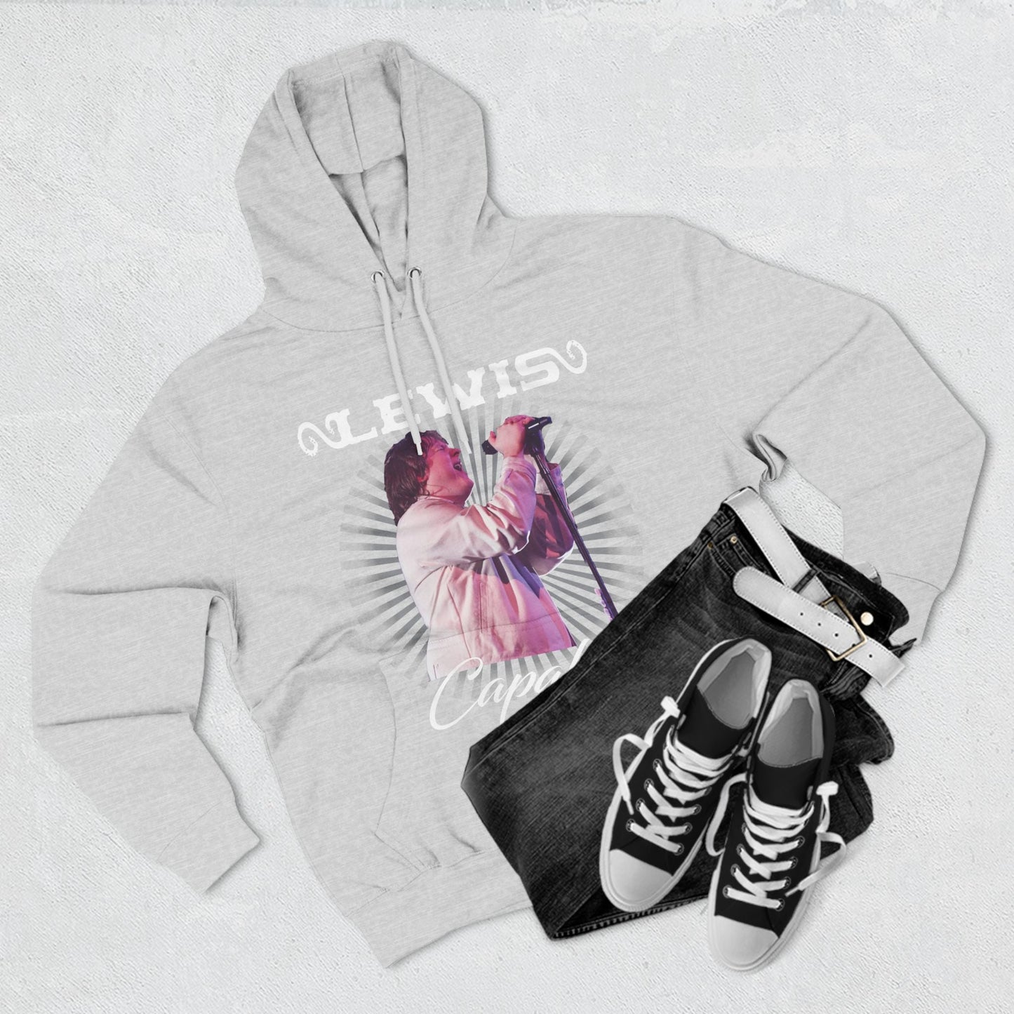 Lewis Capaldi Three-Panel Fleece Hoodie - Graphic