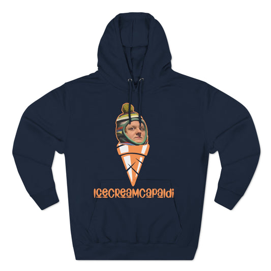 Lewis Capaldi Three-Panel Fleece Hoodie - Ice cream Capaldi