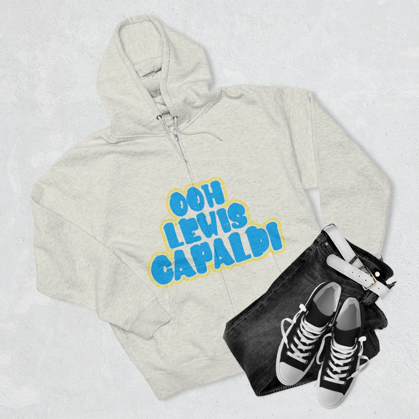 Lewis Capaldi Unisex Zip Hoodie - Ooh Lewis Capaldi