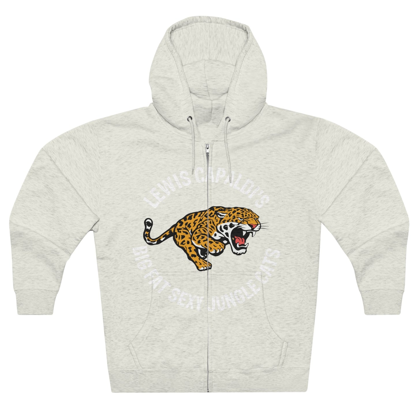 Lewis Capaldi Unisex Zip Hoodie - Big Fat Sexy Jungle Cats