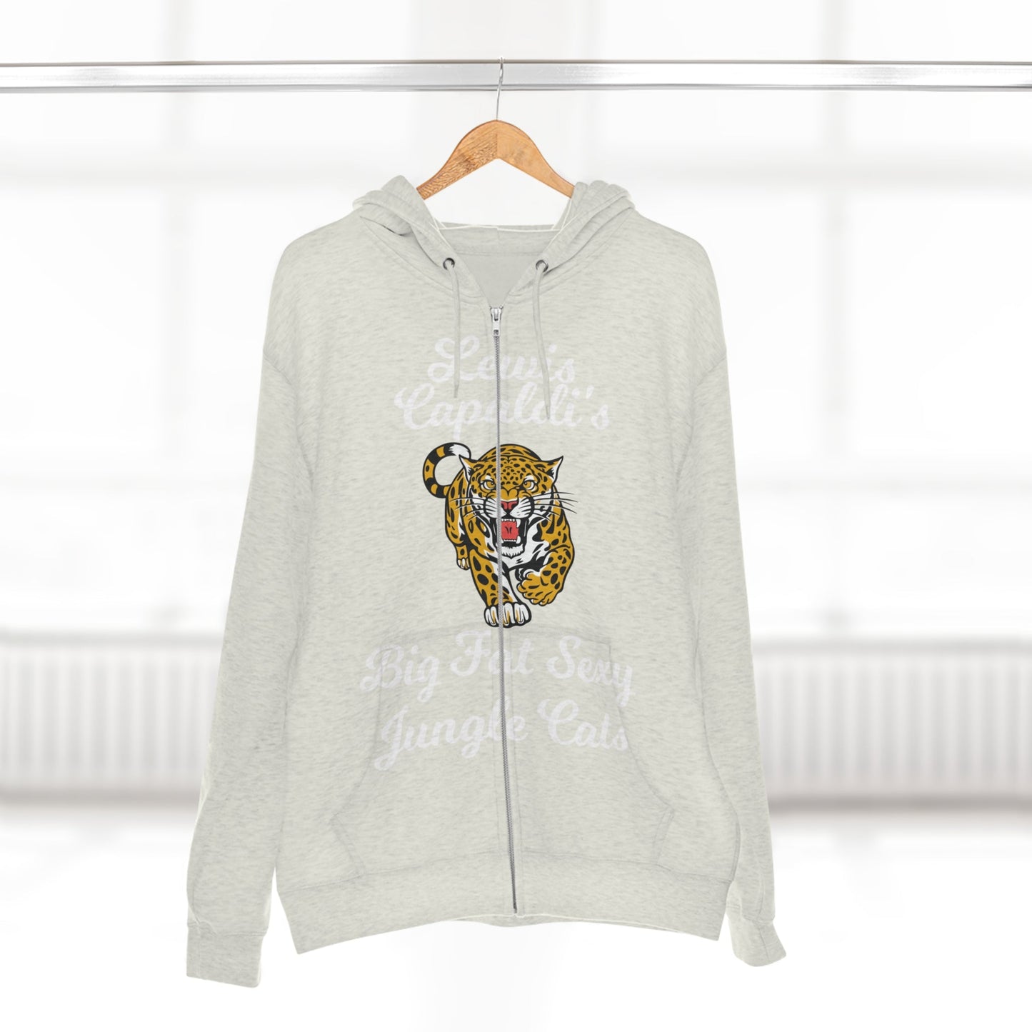 Lewis Capaldi Unisex Zip Hoodie - Big Fat Sexy Jungle Cats