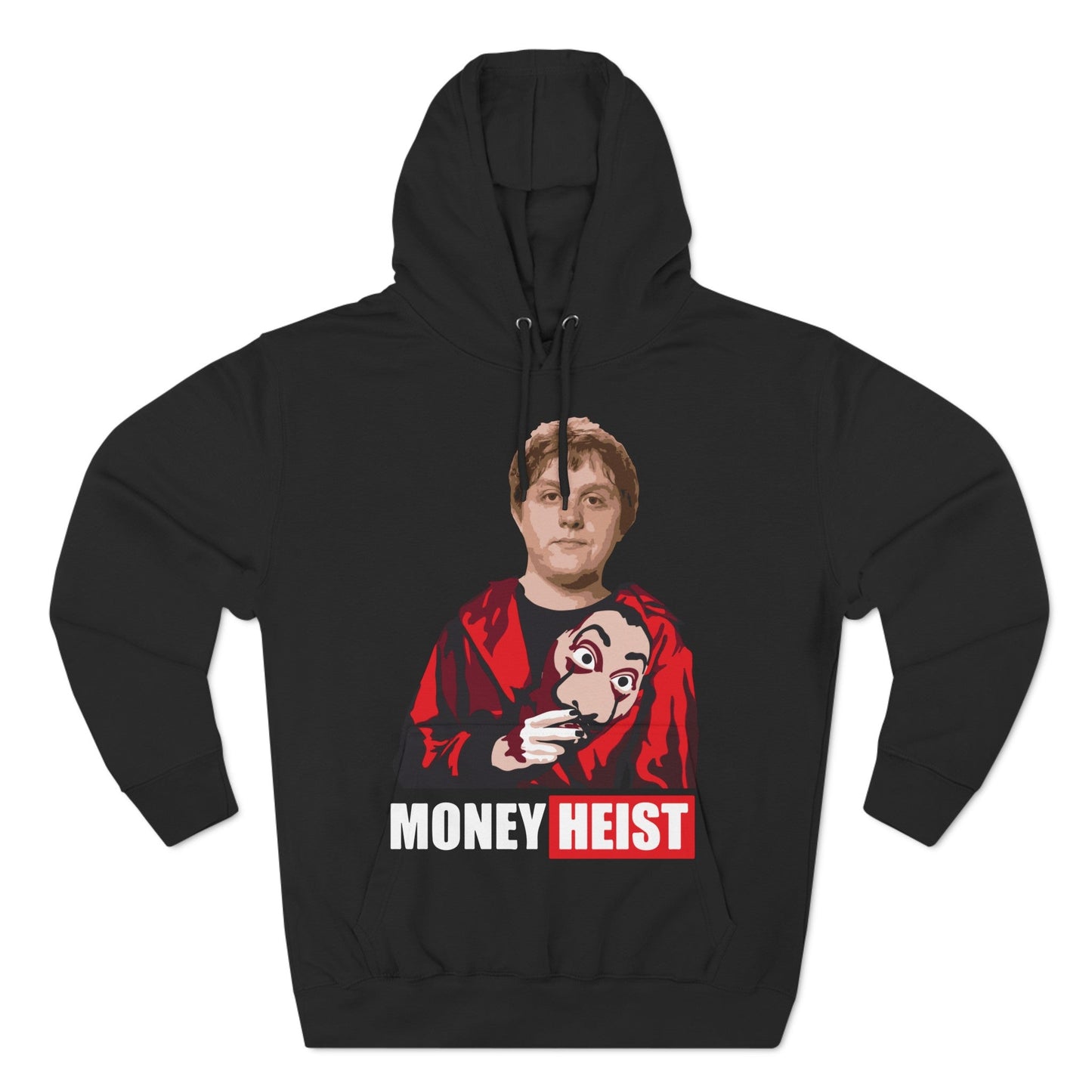 Lewis Capaldi Three-Panel Fleece Hoodie - Money heist