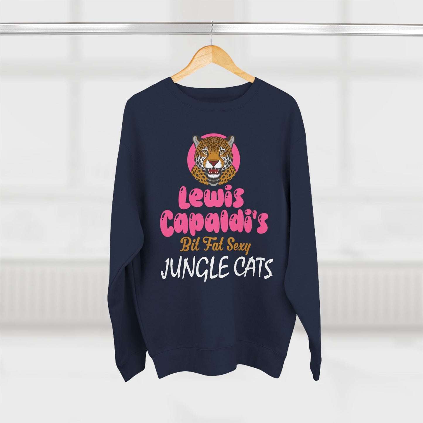 Lewis Capaldi Unisex Crewneck Sweatshirt - Big Fat Sexy Jungle Cats - Sweatshirt