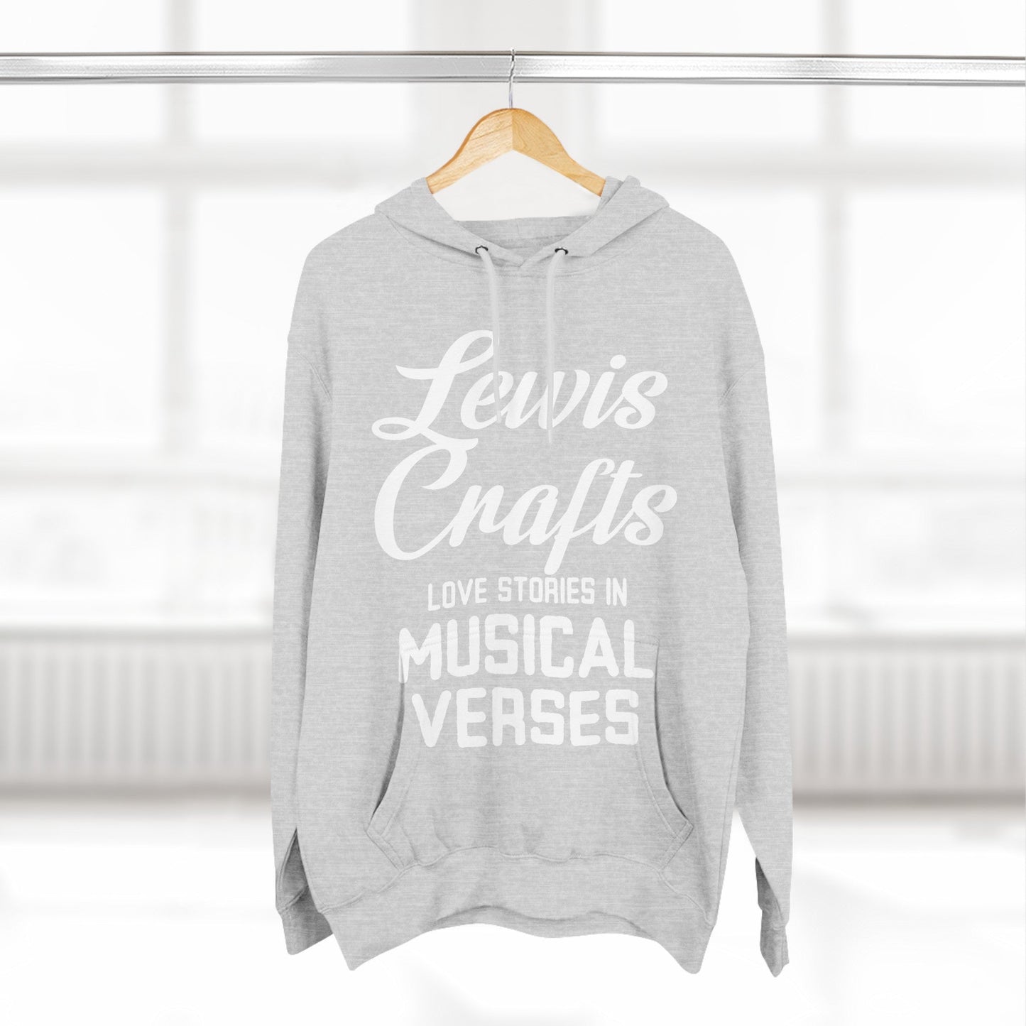 Lewis Capaldi Three-Panel Fleece Hoodie - Lewis crafts love Stories