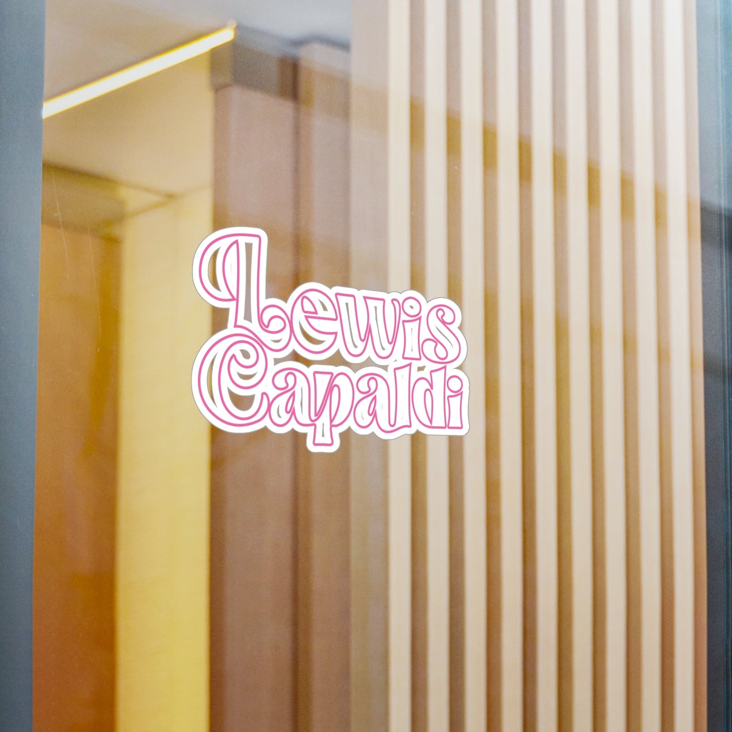 Lewis Capaldi Kiss-Cut Vinyl Stickers - Writing