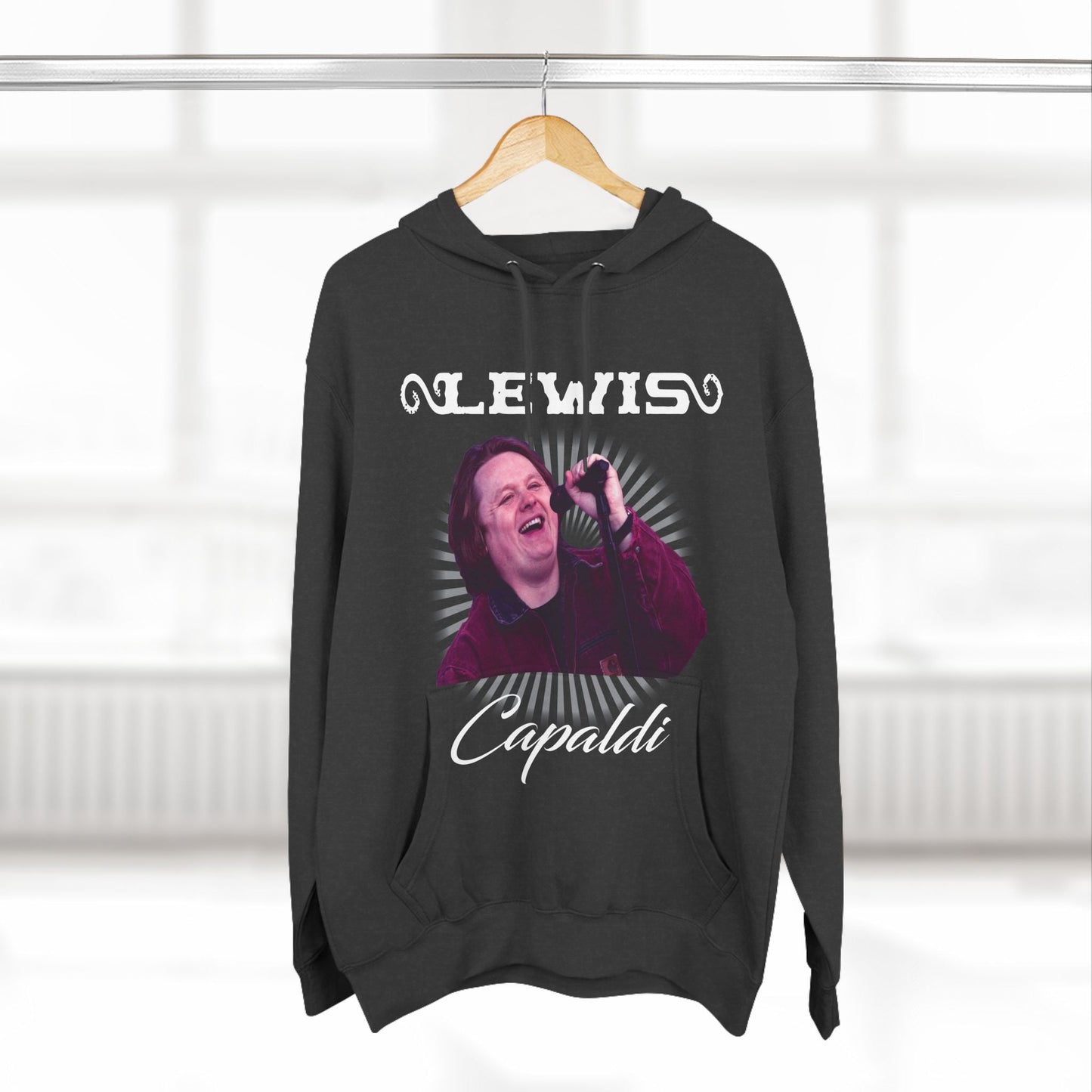 Lewis Capaldi Three-Panel Fleece Hoodie - Graphic