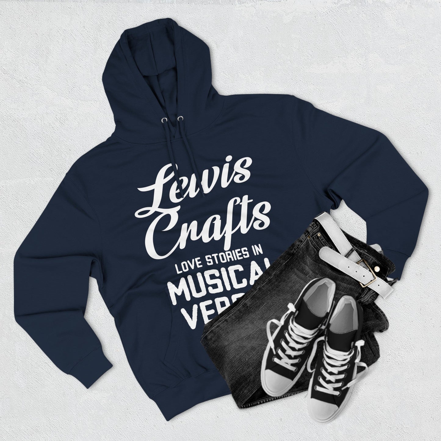 Lewis Capaldi Three-Panel Fleece Hoodie - Lewis crafts love Stories