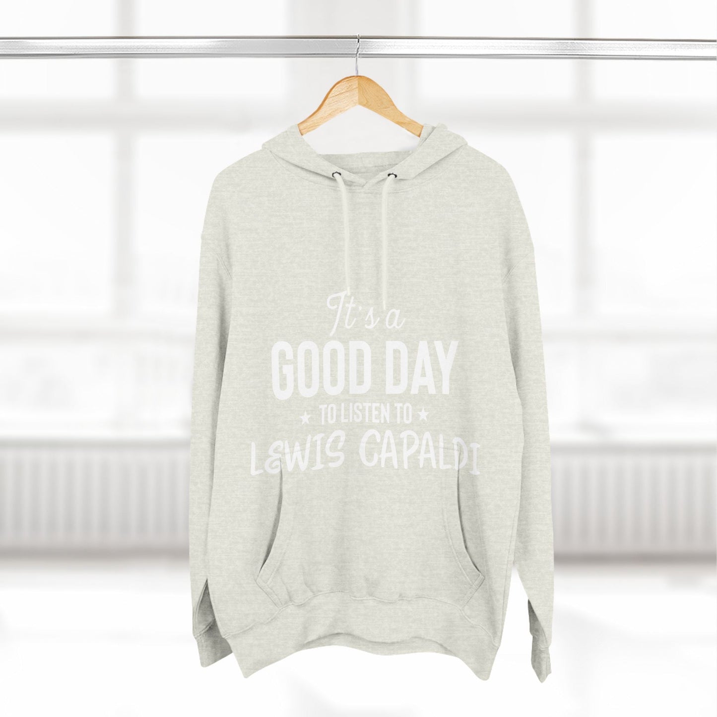 Lewis Capaldi Three-Panel Fleece Hoodie - It's a good day to listen to Lewis Capaldi songs