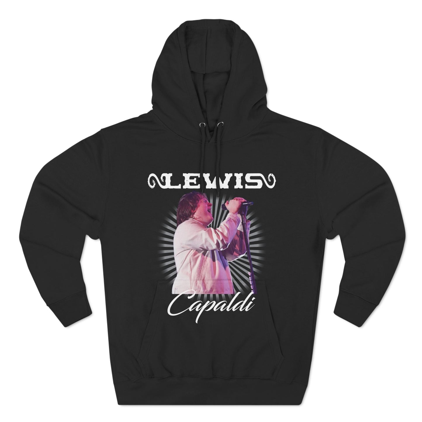 Lewis Capaldi Three-Panel Fleece Hoodie - Graphic