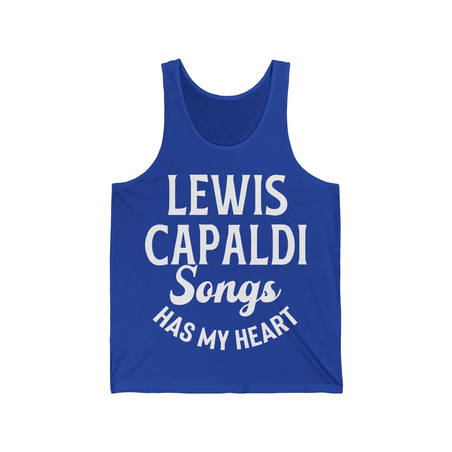 Lewis Capaldi Unisex Jersey Tank Top - Lewis Capaldi songs has my heart