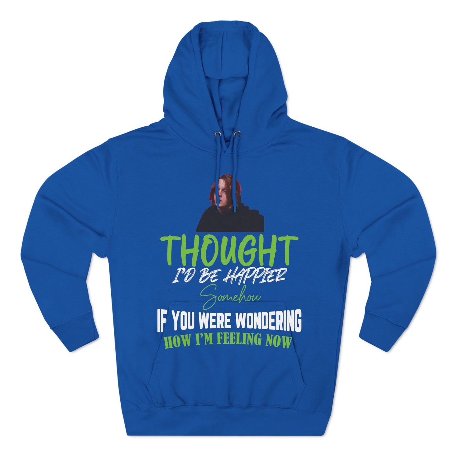 Lewis Capaldi Three-Panel Fleece Hoodie - Thought I'd be happier