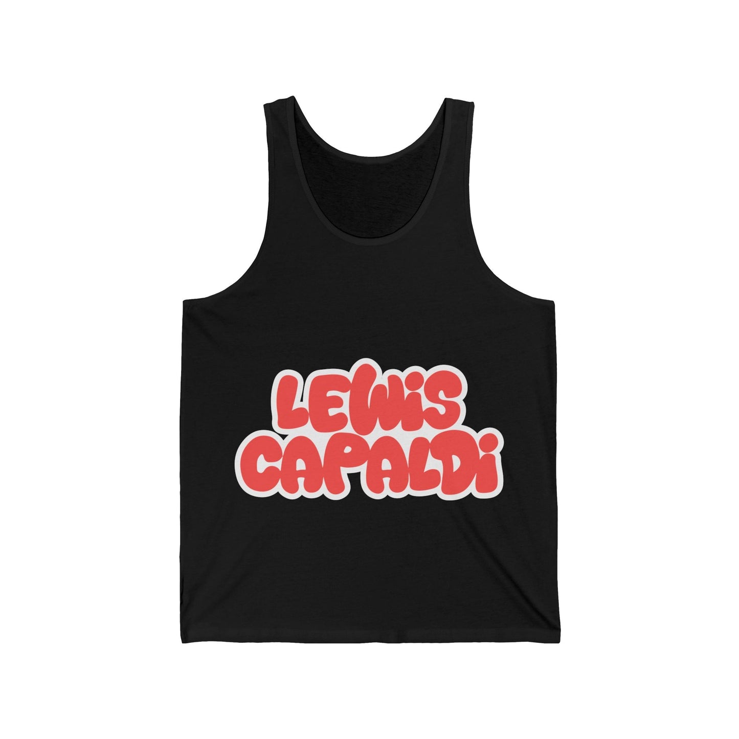 Lewis Capaldi Unisex Jersey Tank Top - Writing