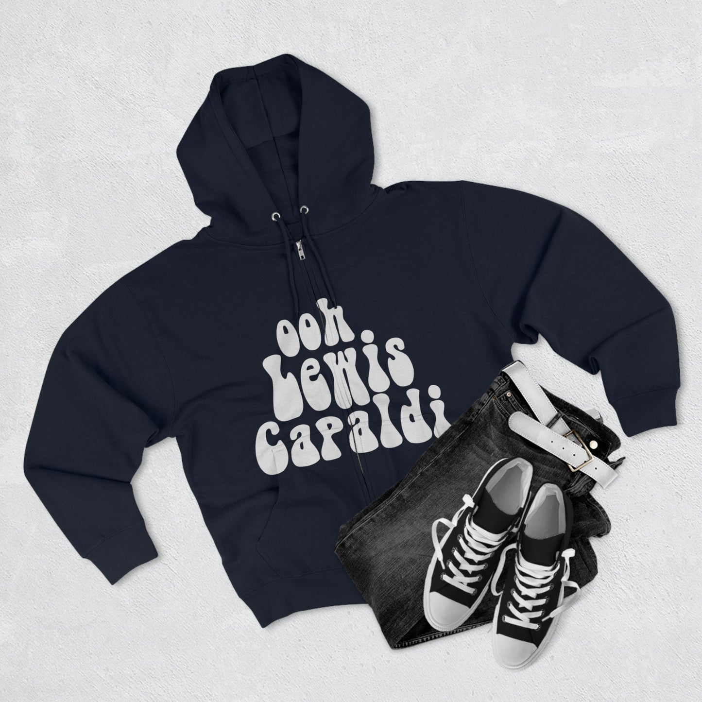 Lewis Capaldi Unisex Zip Hoodie - Ooh Lewis Capaldi