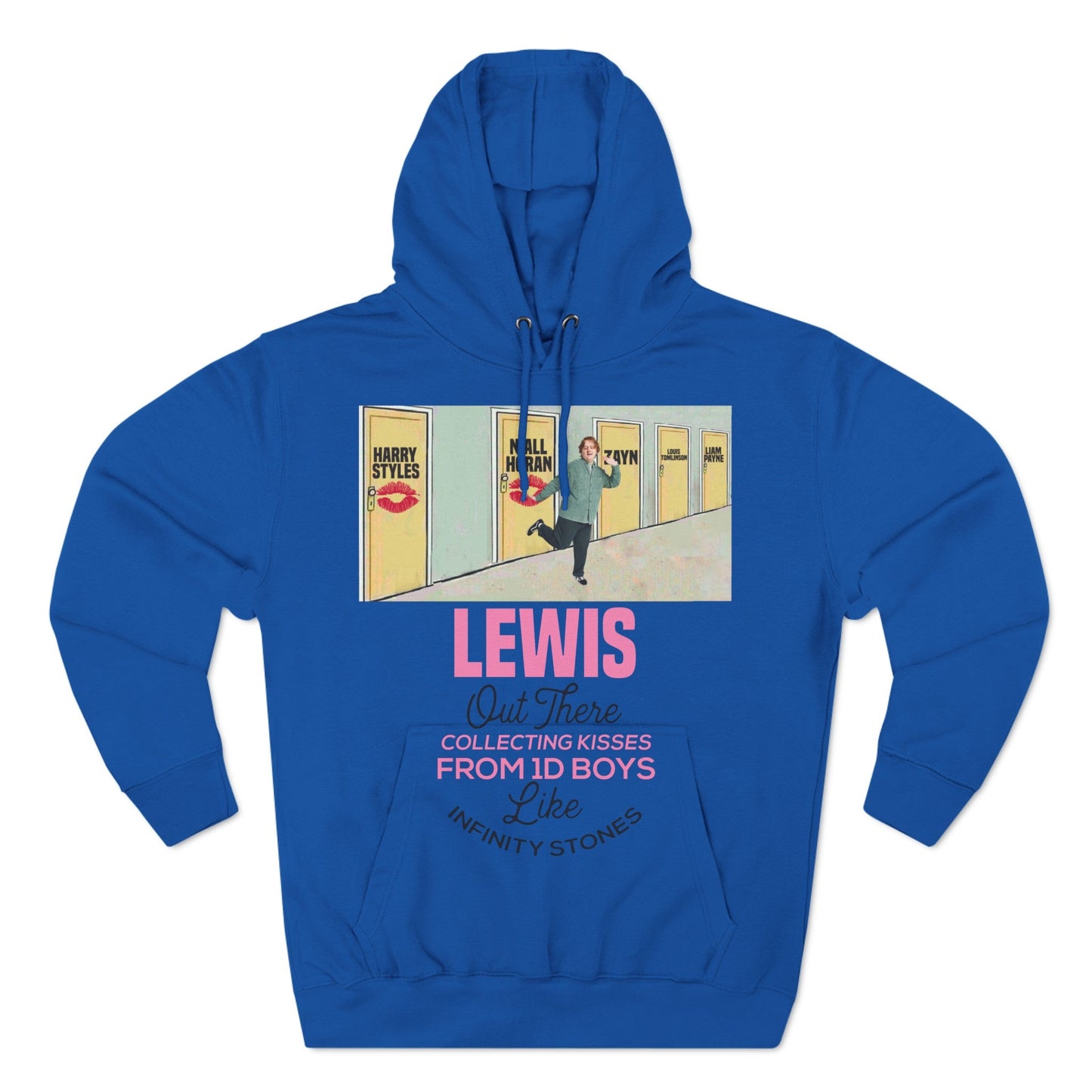 Lewis Capaldi Three-Panel Fleece Hoodie - Lewis out there collecting kisses from 1D boys