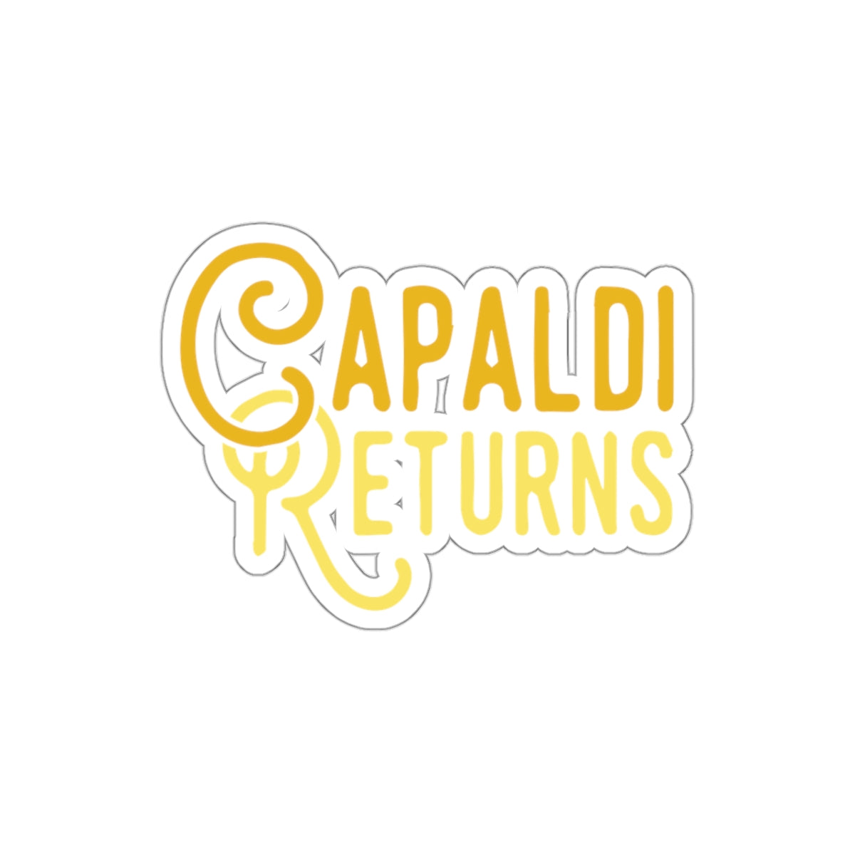 Lewis Capaldi Kiss-Cut Stickers - Capaldi Returns