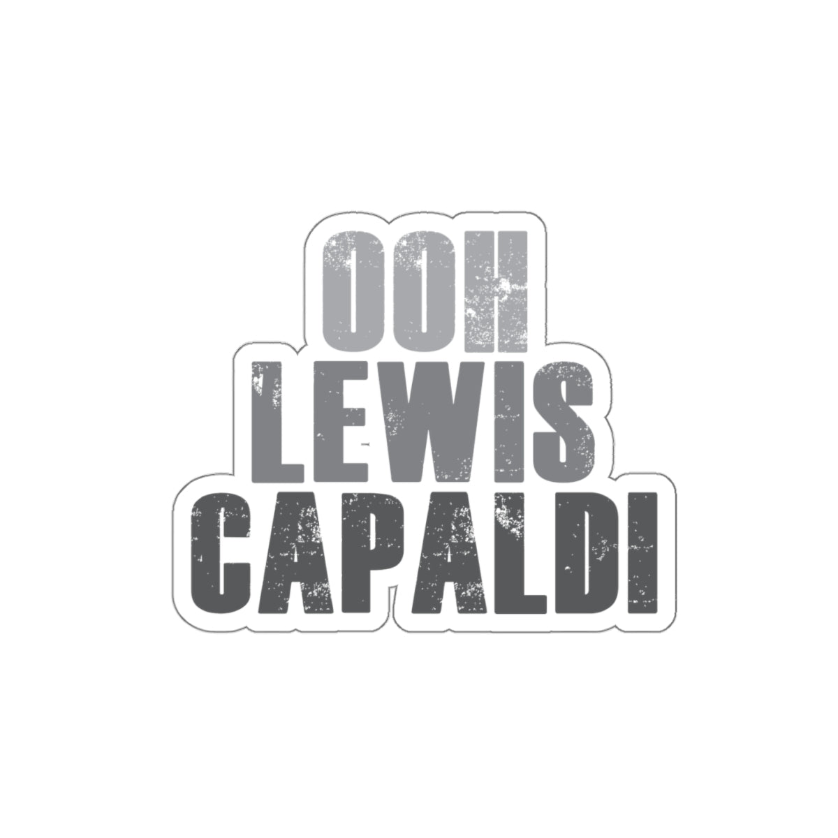 Lewis Capaldi Kiss-Cut Stickers - Ooh Lewis Capaldi