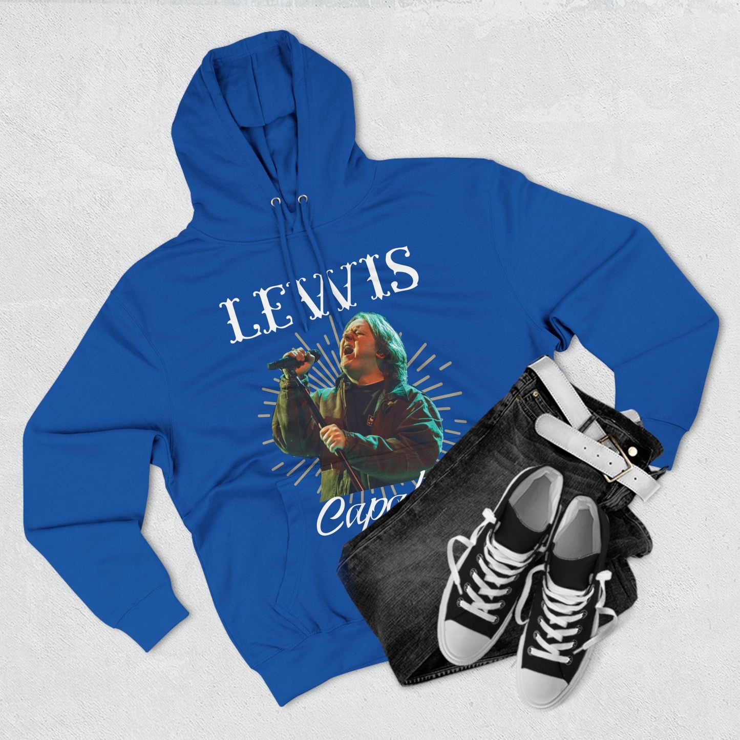 Lewis Capaldi Three-Panel Fleece Hoodie - Graphic