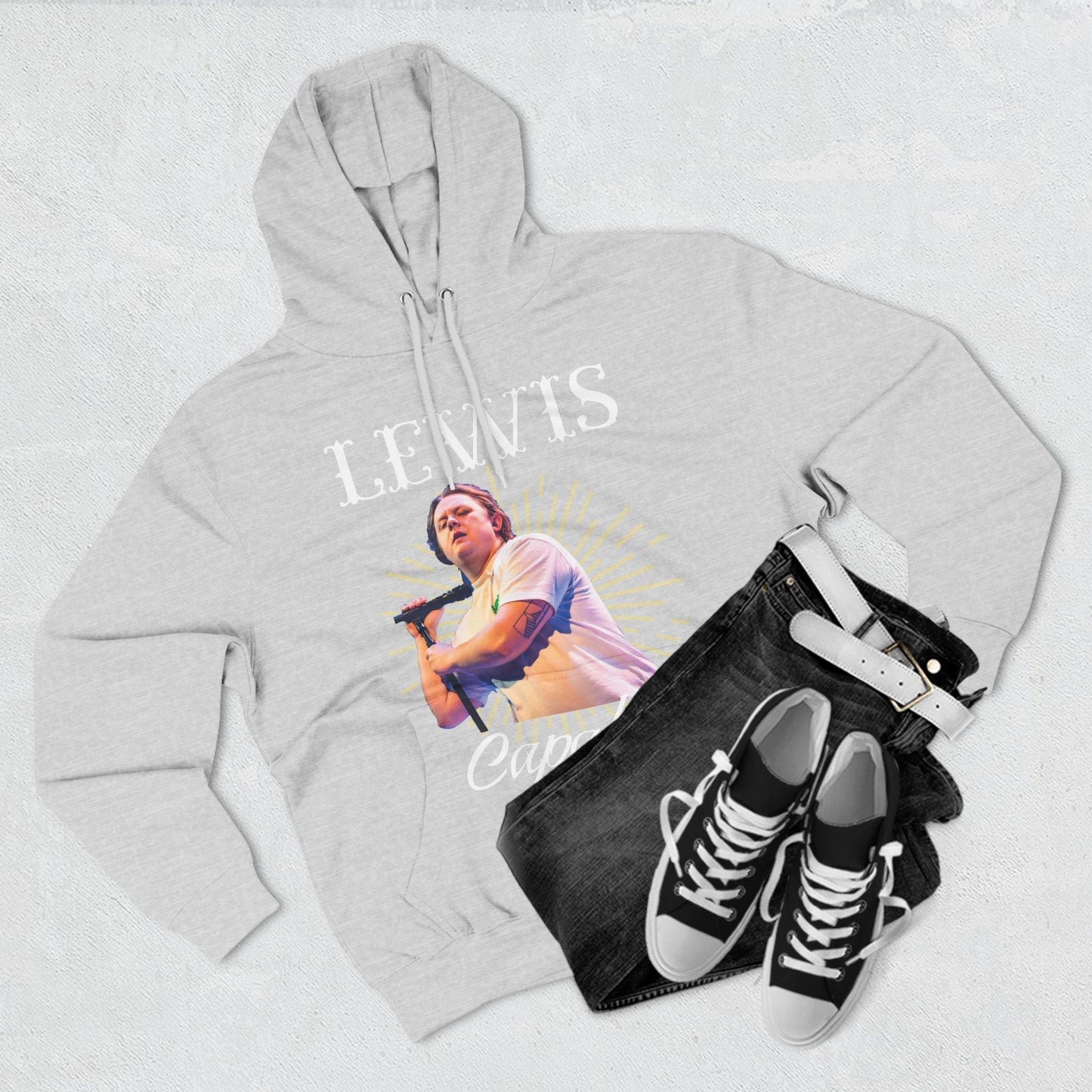 Lewis Capaldi Three-Panel Fleece Hoodie - Graphic