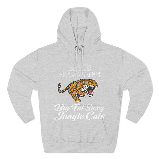 Lewis Capaldi Three-Panel Fleece Hoodie - Big Fat Sexy Jungle Cats