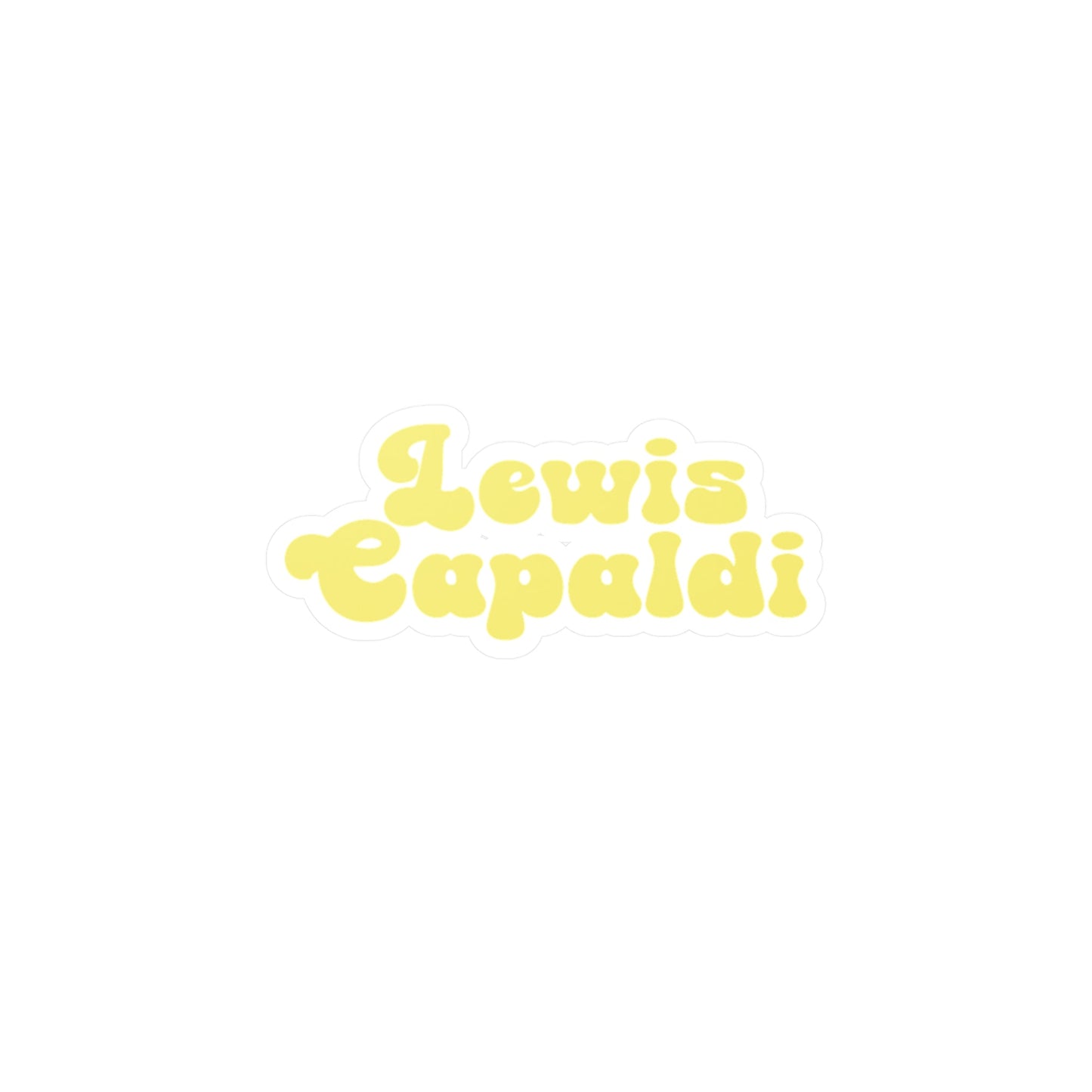 Lewis Capaldi Kiss-Cut Vinyl Stickers - Writing