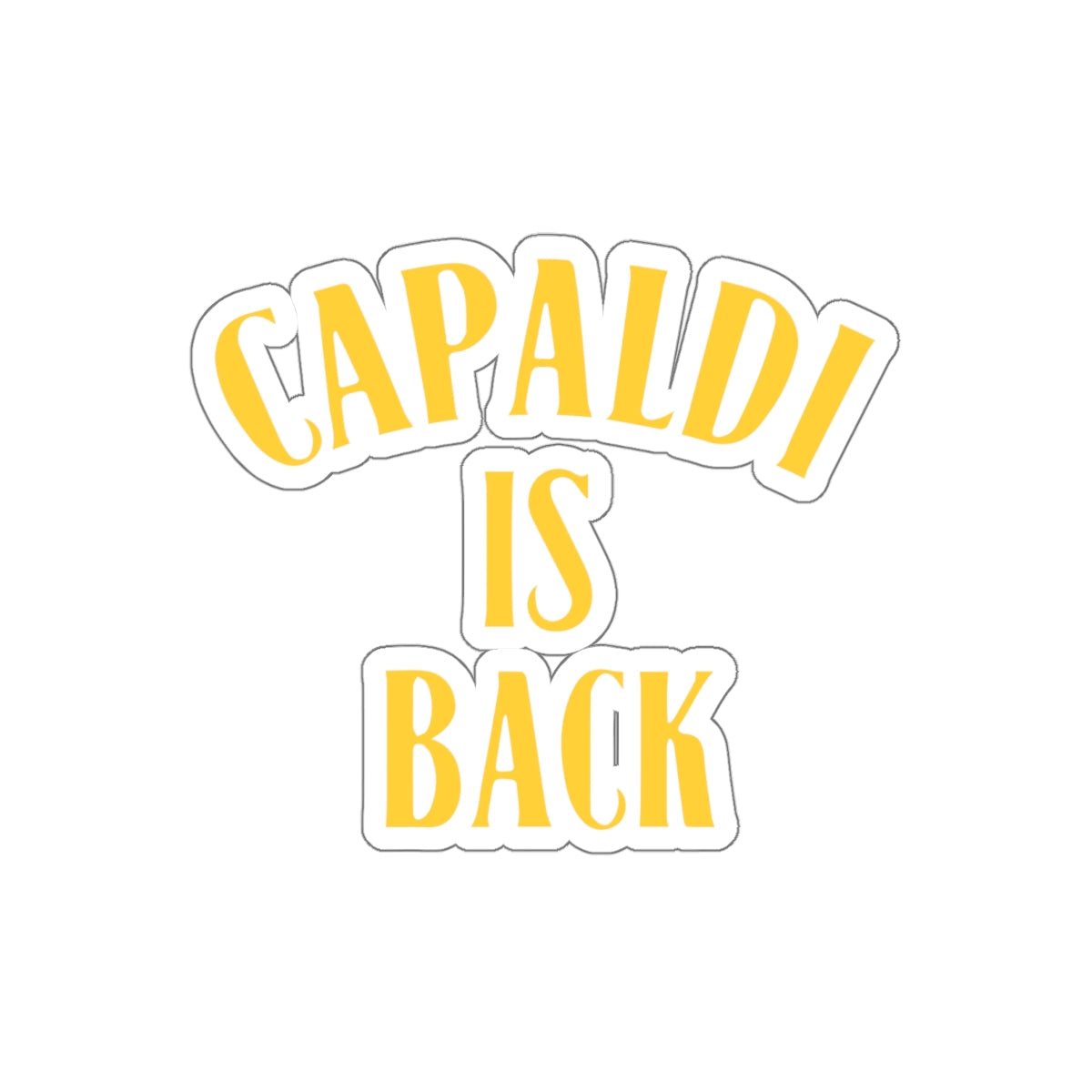 Lewis Capaldi Kiss-Cut Stickers - Capaldi is back