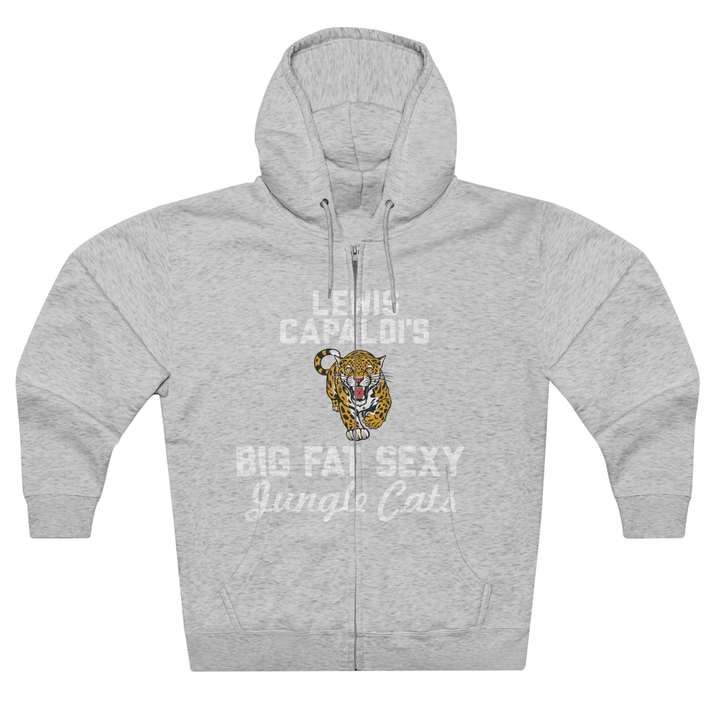 Lewis Capaldi Unisex Zip Hoodie - Big Fat Sexy Jungle Cats