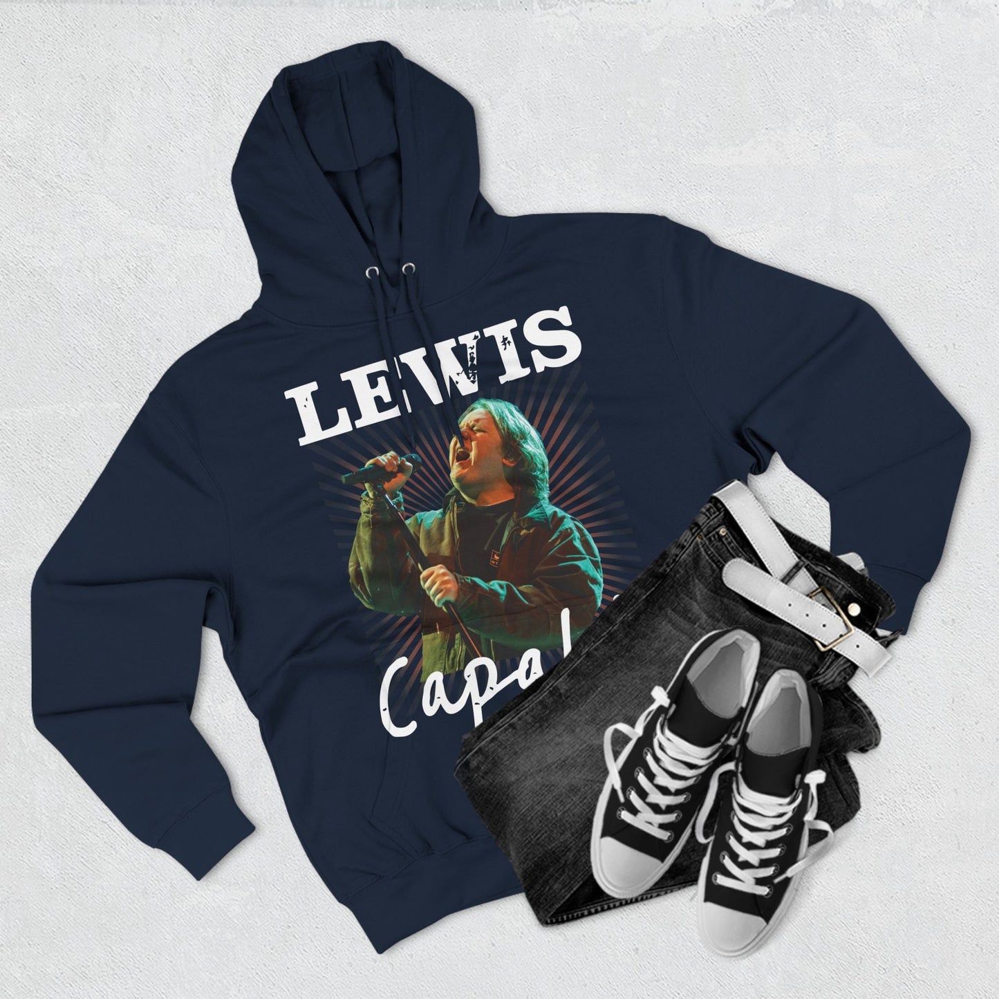 Lewis Capaldi Three-Panel Fleece Hoodie - Graphic