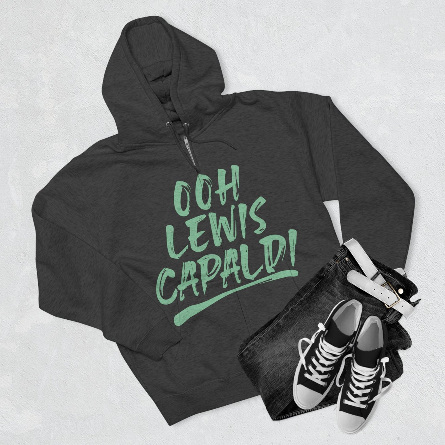 Lewis Capaldi Unisex Zip Hoodie - Ooh Lewis Capaldi