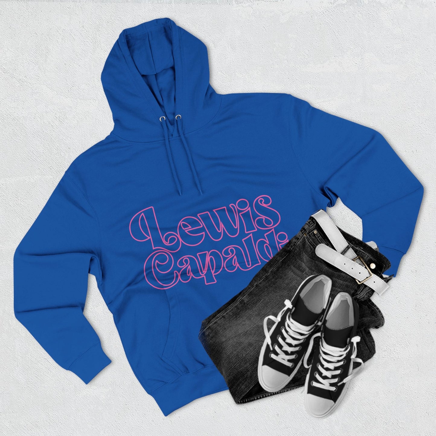 Lewis Capaldi Three-Panel Fleece Hoodie - Writing