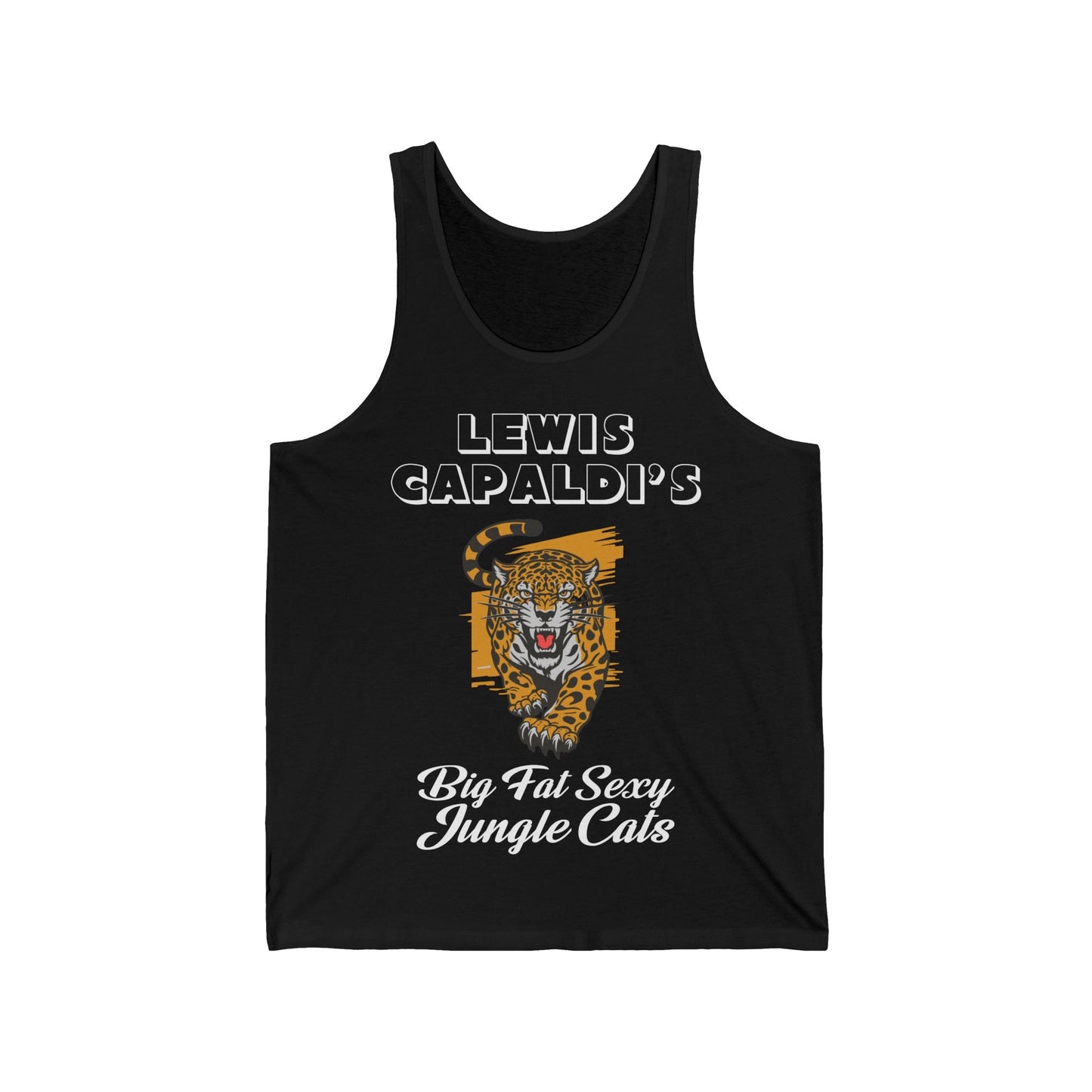 Lewis Capaldi Unisex Jersey Tank Top - Big Fat Sexy jungle cats