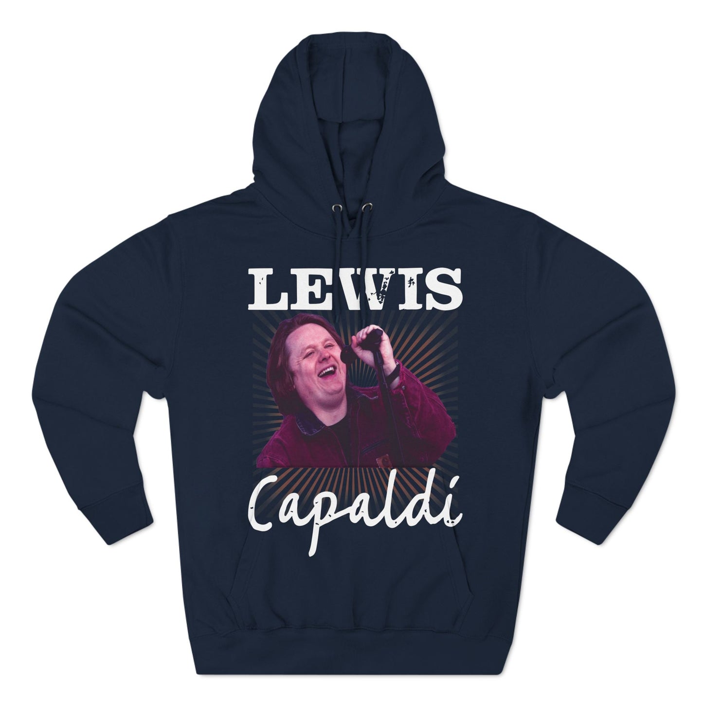 Lewis Capaldi Three-Panel Fleece Hoodie - Graphic