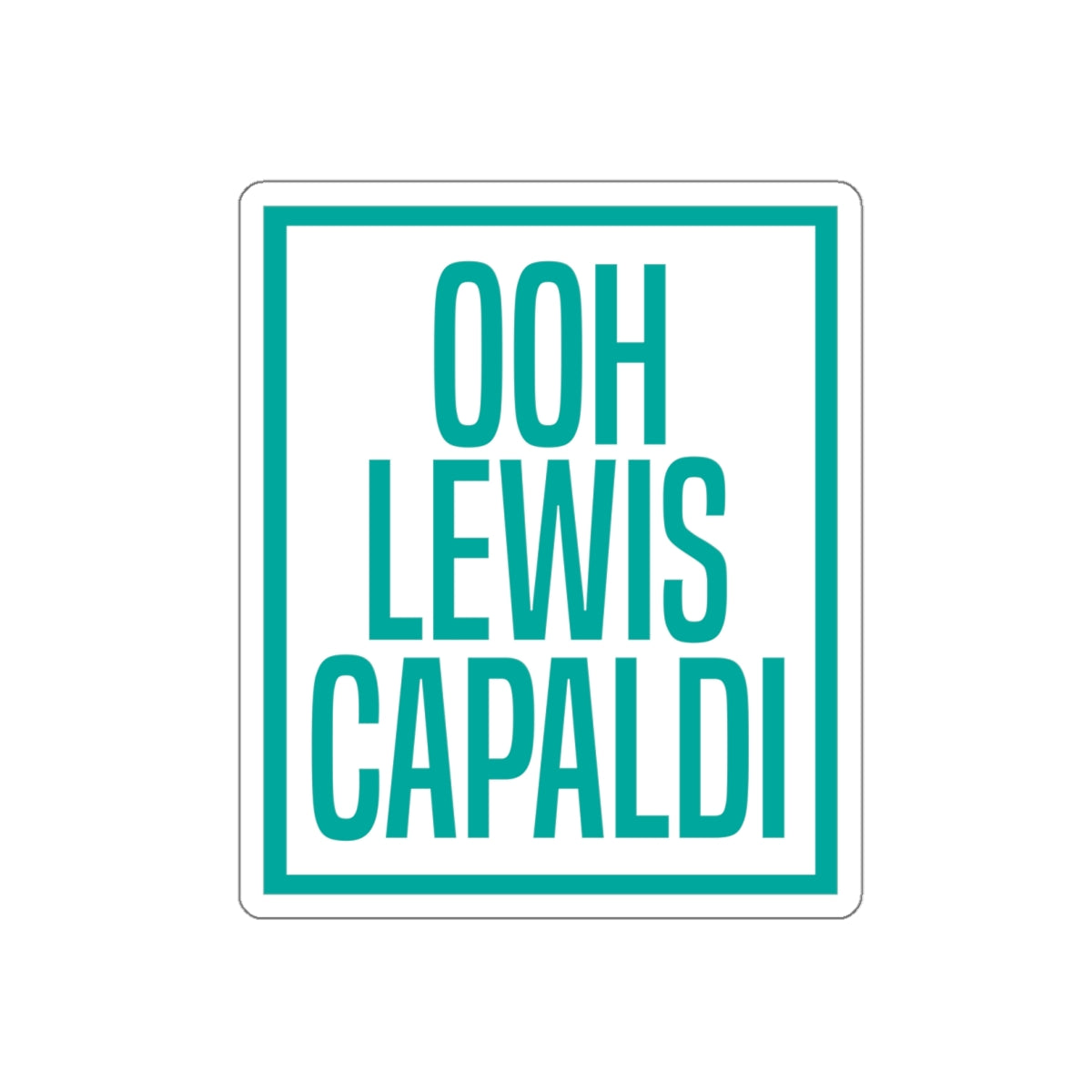 Lewis Capaldi Kiss-Cut Stickers - Ooh Lewis Capaldi