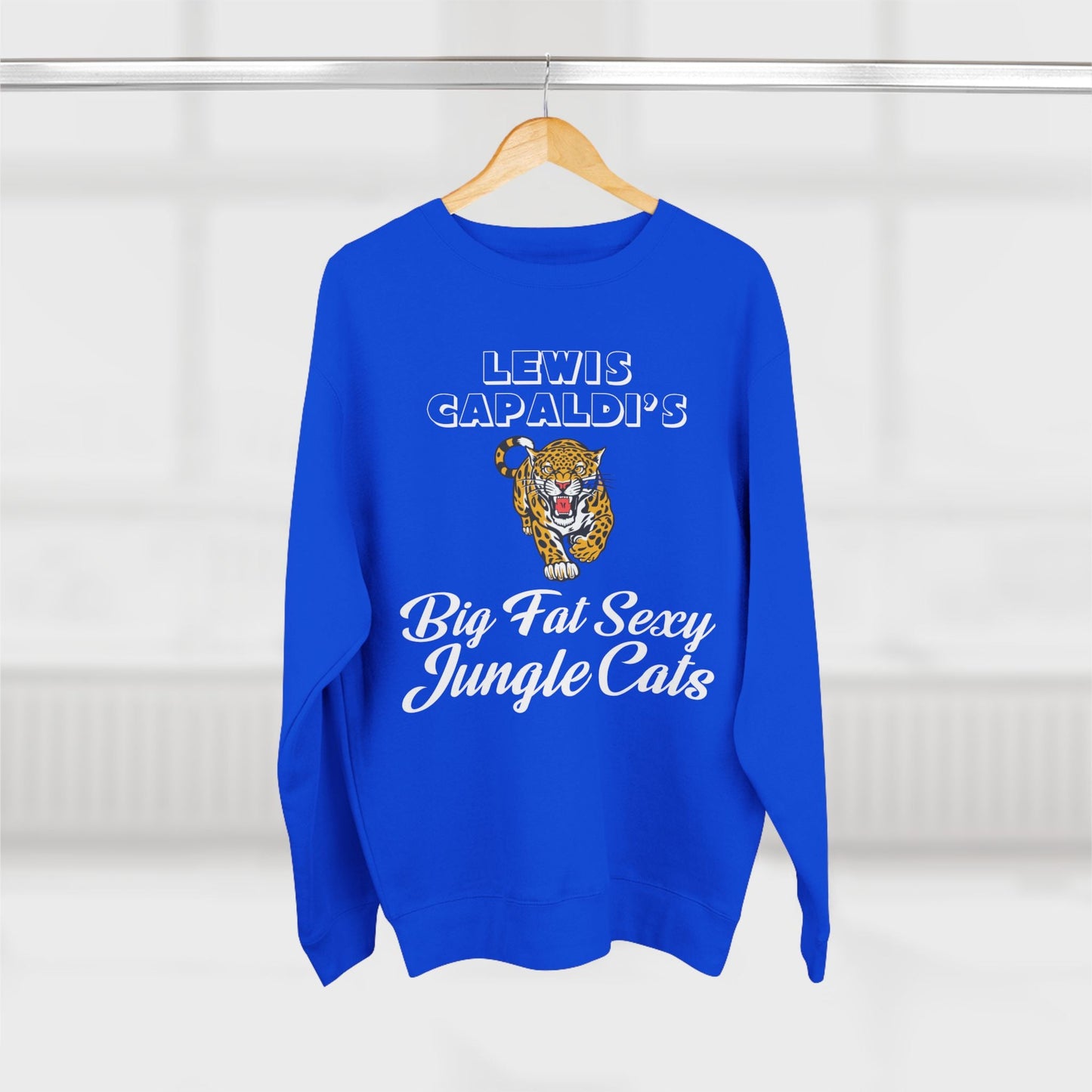 Lewis Capaldi Unisex Crewneck Sweatshirt - Big Fat Sexy Jungle Cats