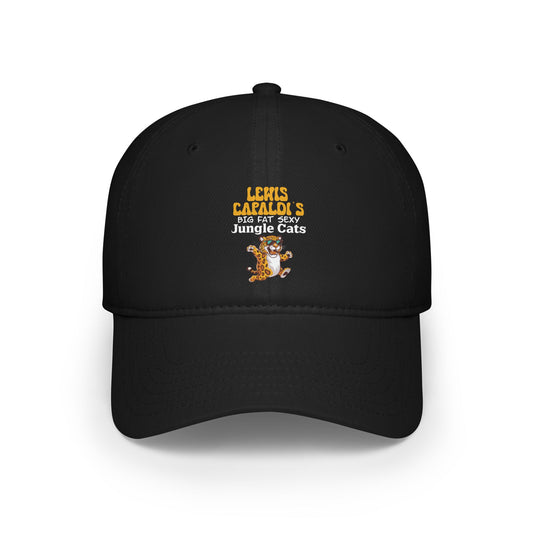 Lewis Capaldi Low Profile Baseball Hat - Big Fat Sexy Jungle Cats