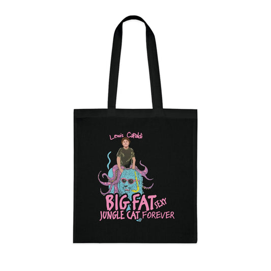 Lewis Capaldi Cotton Tote Bag - Big Fat Sexy Jungle Cats