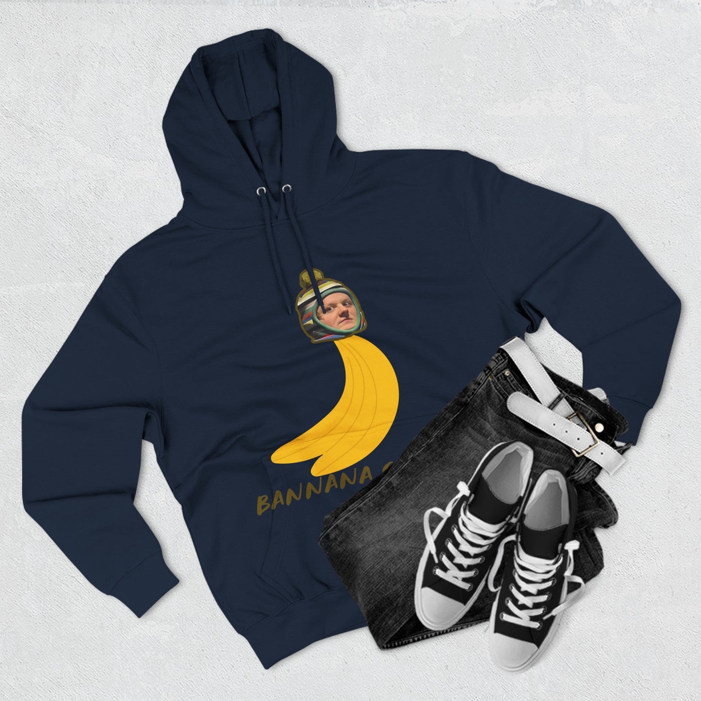 Lewis Capaldi Three-Panel Fleece Hoodie - Banana Capaldi