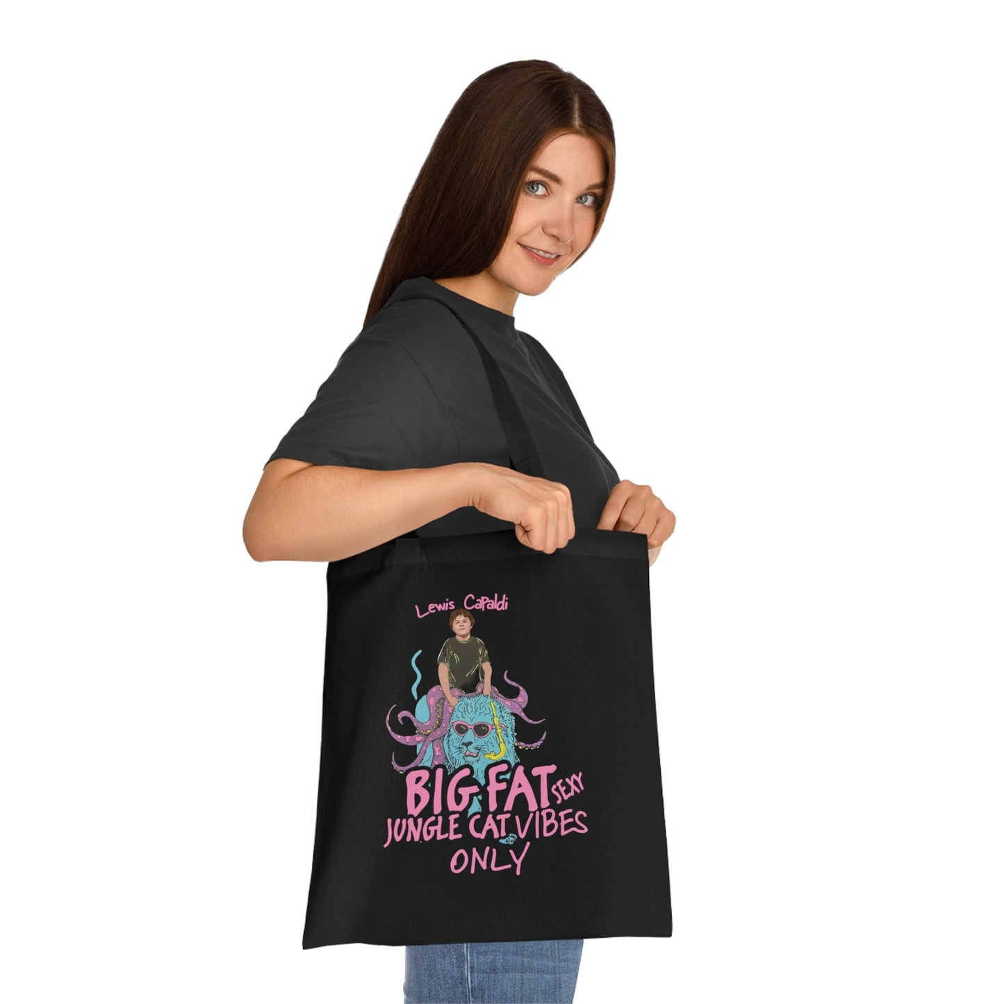 Lewis Capaldi Cotton Tote Bag - Big Fat Sexy Jungle Cats