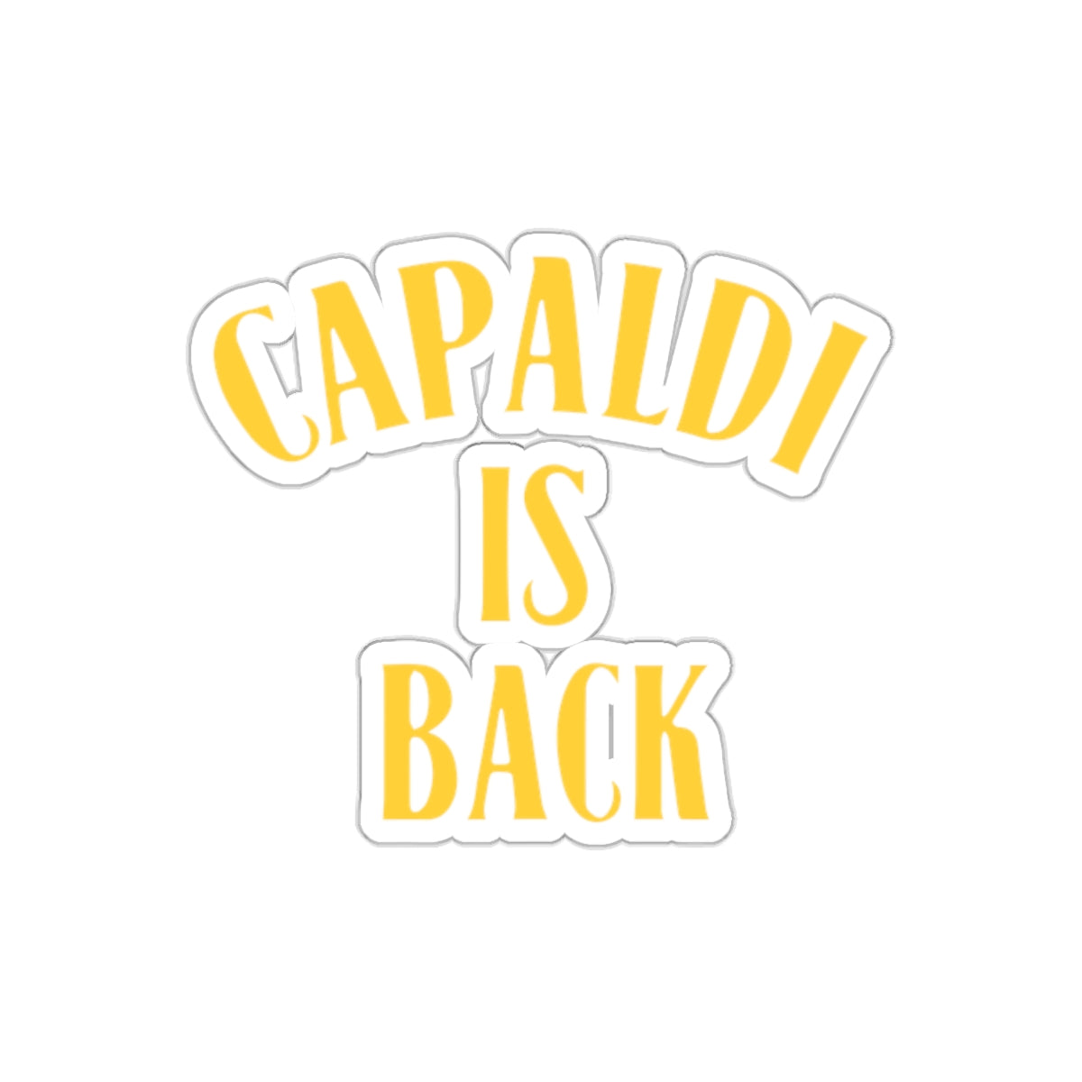 Lewis Capaldi Kiss-Cut Stickers - Capaldi is back