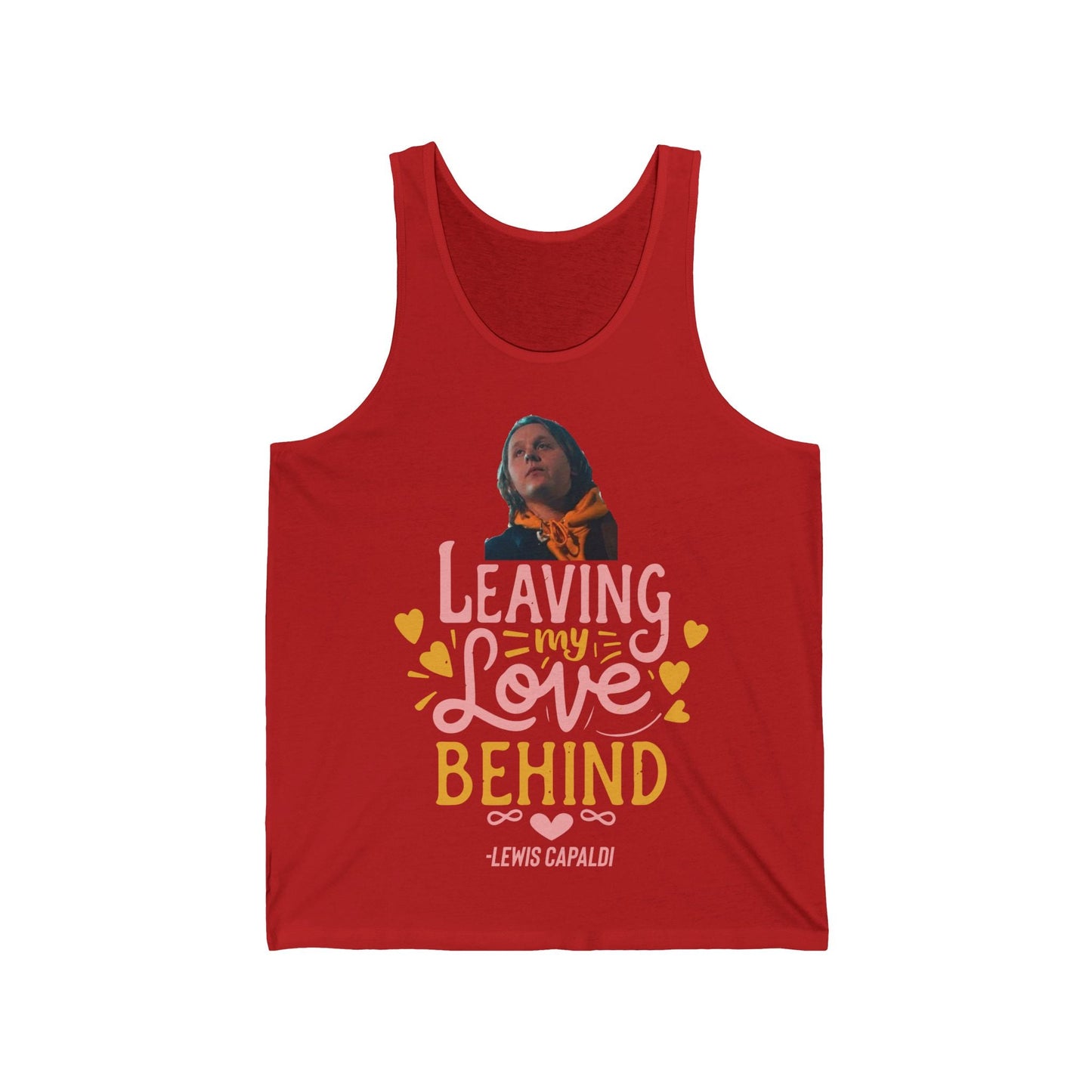 Lewis Capaldi Unisex Jersey Tank Top - Leaving my love behind