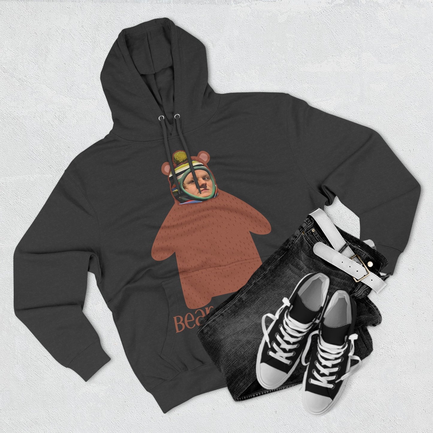 Lewis Capaldi Three-Panel Fleece Hoodie - Bear Capaldi